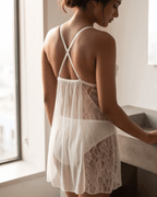 The Sheer Envy Ruffle Slip Babydoll