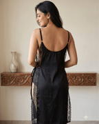 The Bare Side Midi Slip Dress