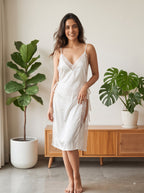The Bare Side Midi Slip Dress