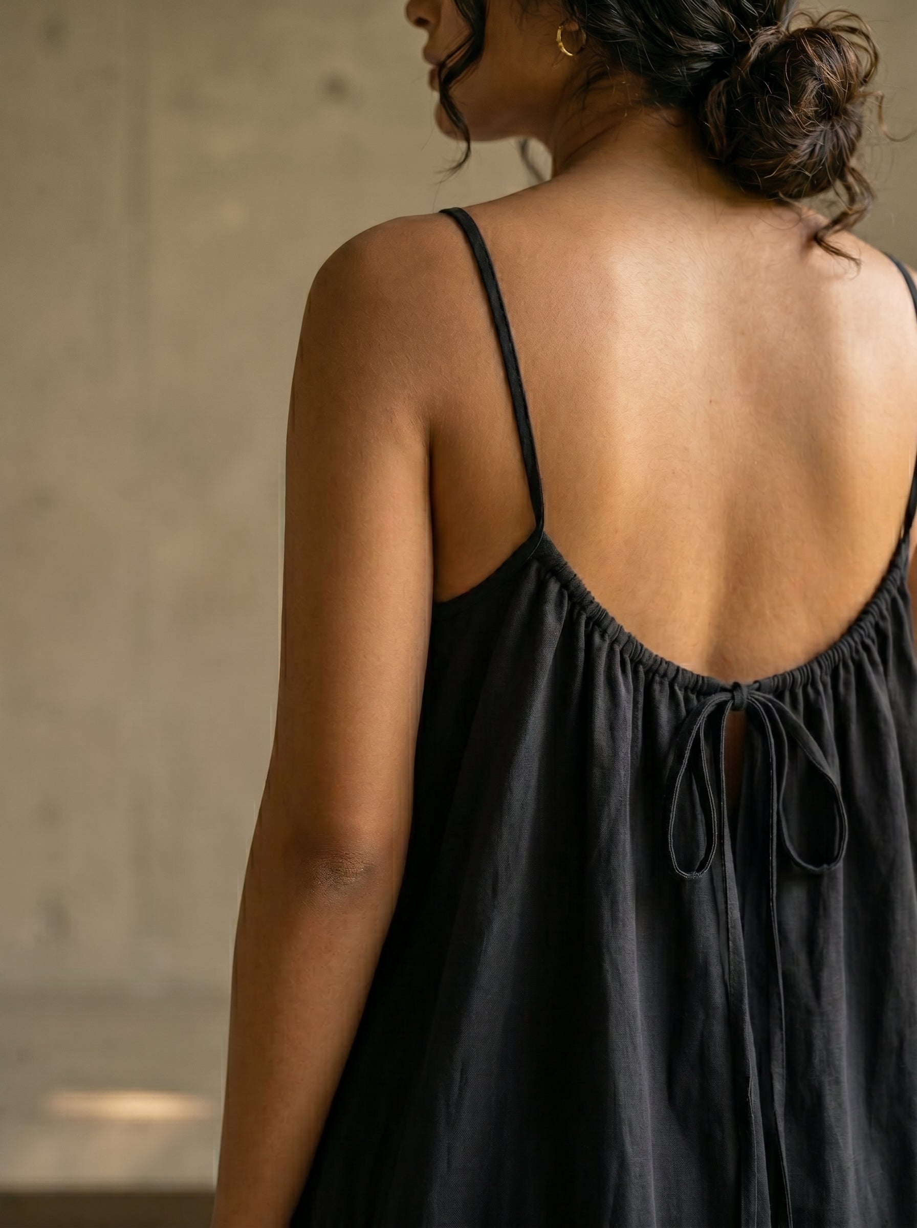 The Backless Adjustable Cami Dress — Mini