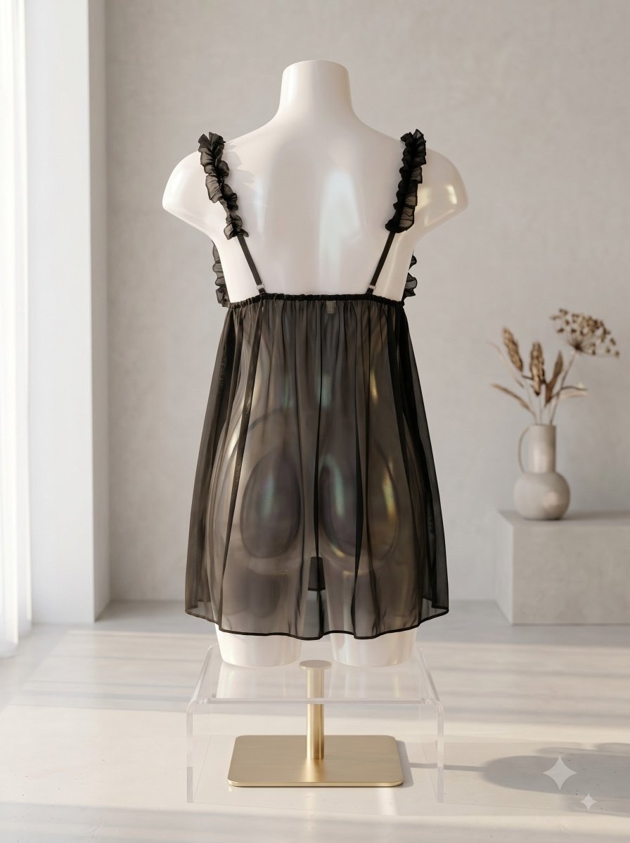 The Peek-a-Boo Sheer Babydoll