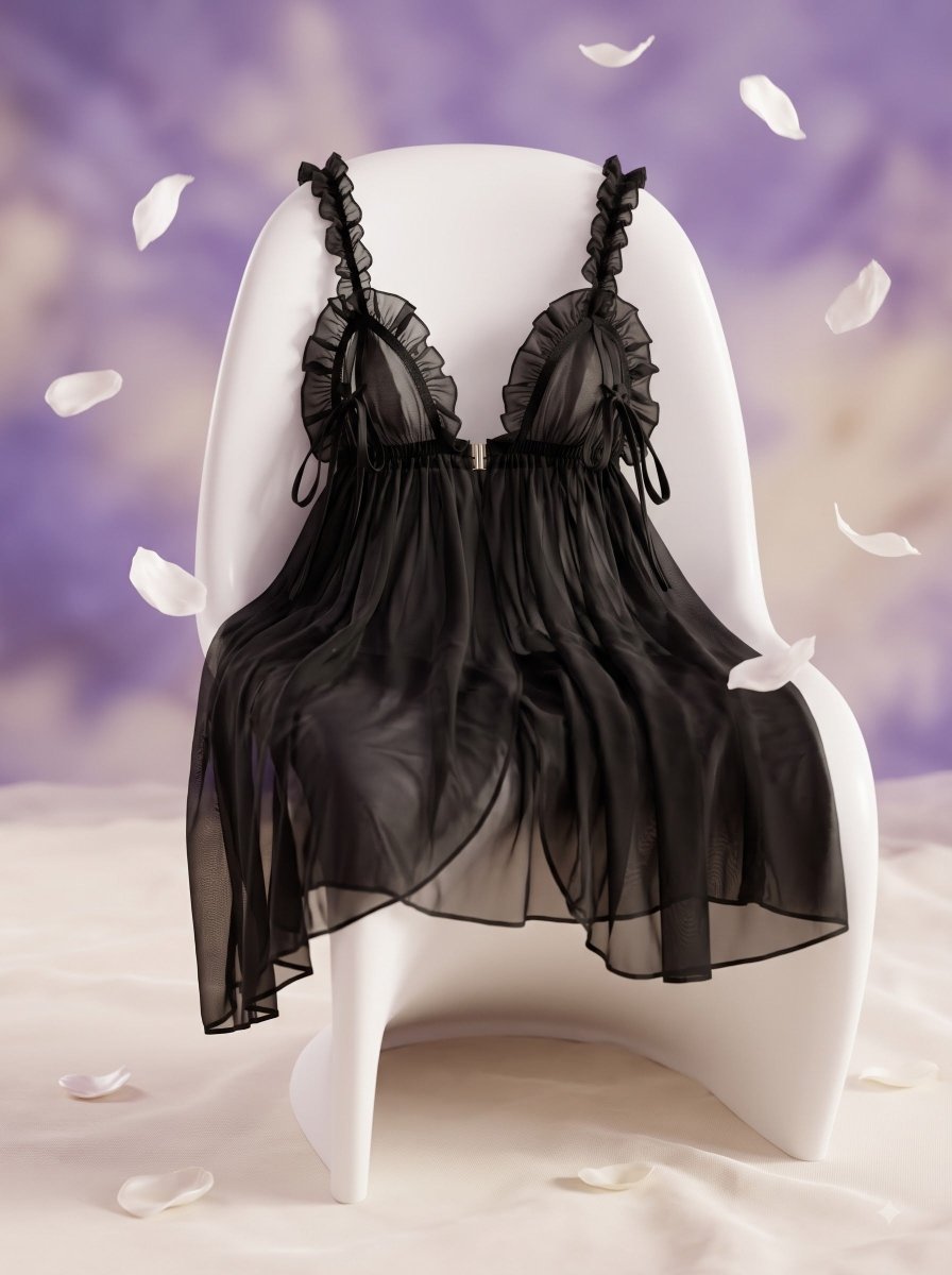 The Peek-a-Boo Sheer Babydoll