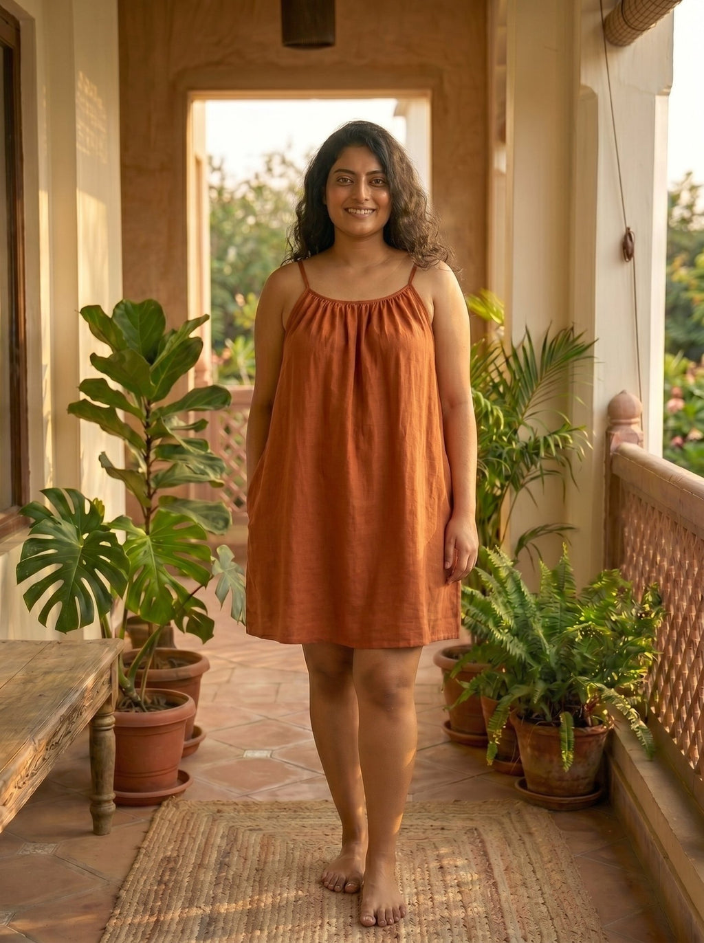 The Backless Adjustable Cami Dress — Mini