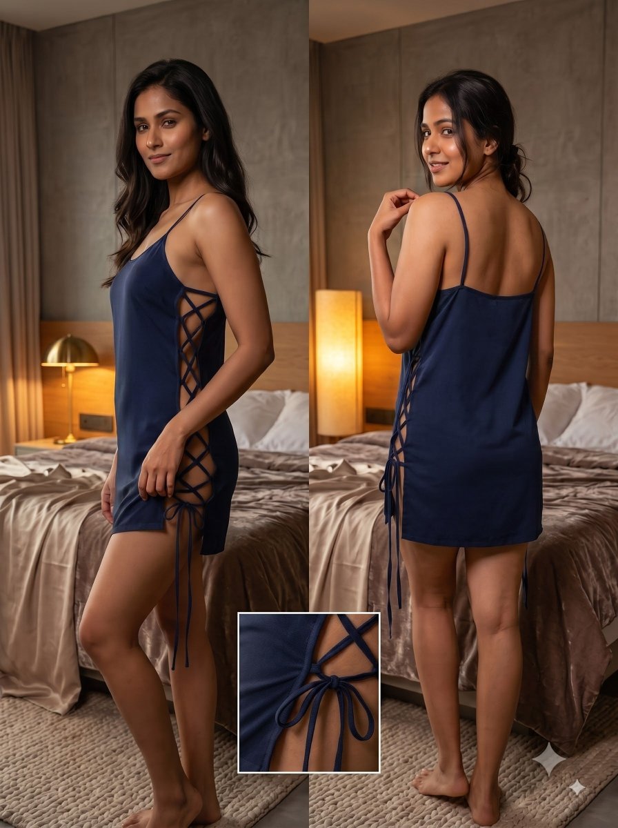 The Knot Slip Mini Dress