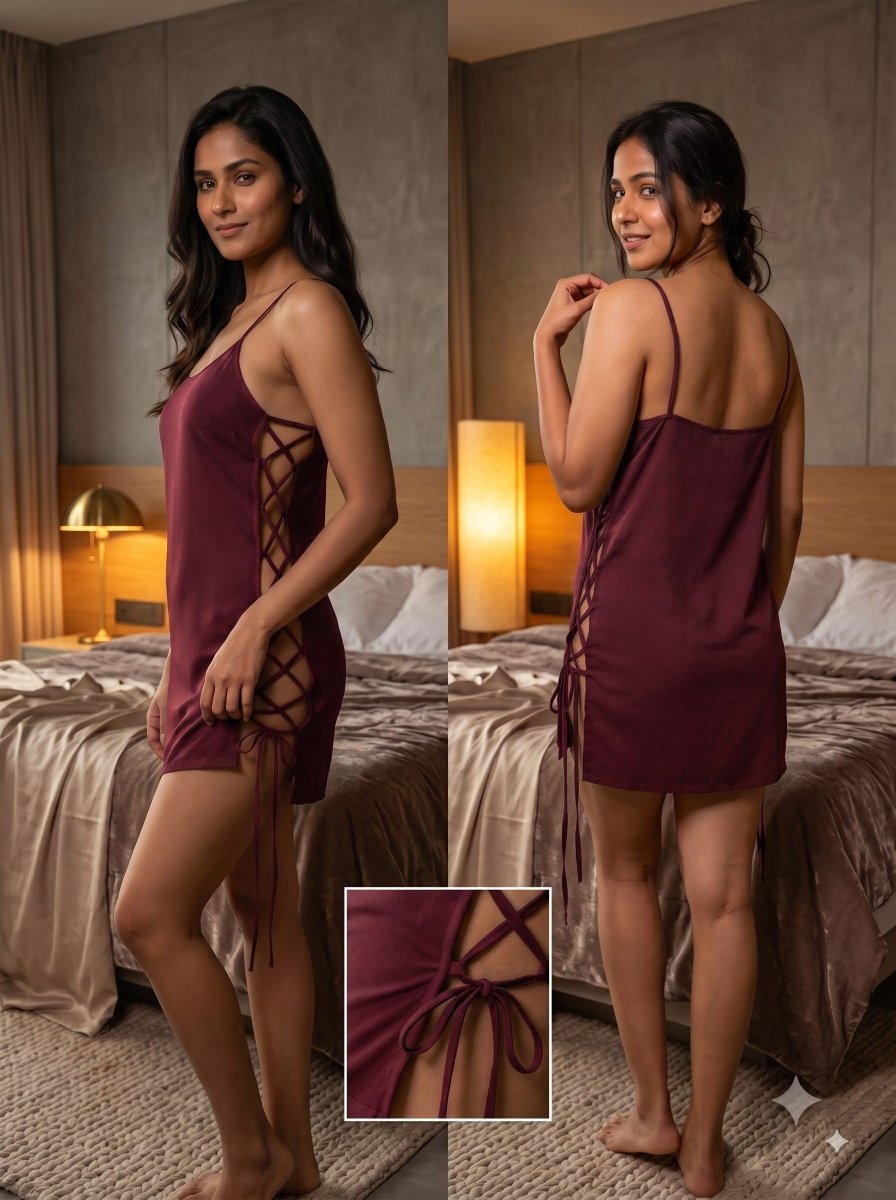 The Knot Slip Mini Dress