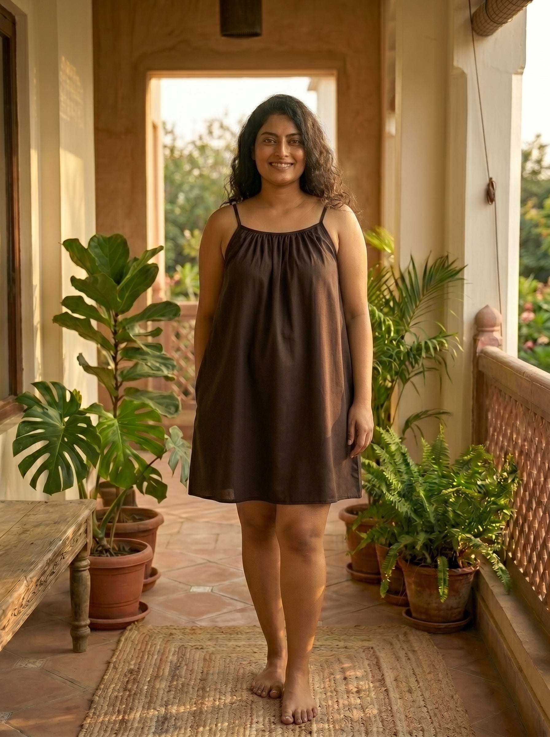 The Backless Adjustable Cami Dress — Mini
