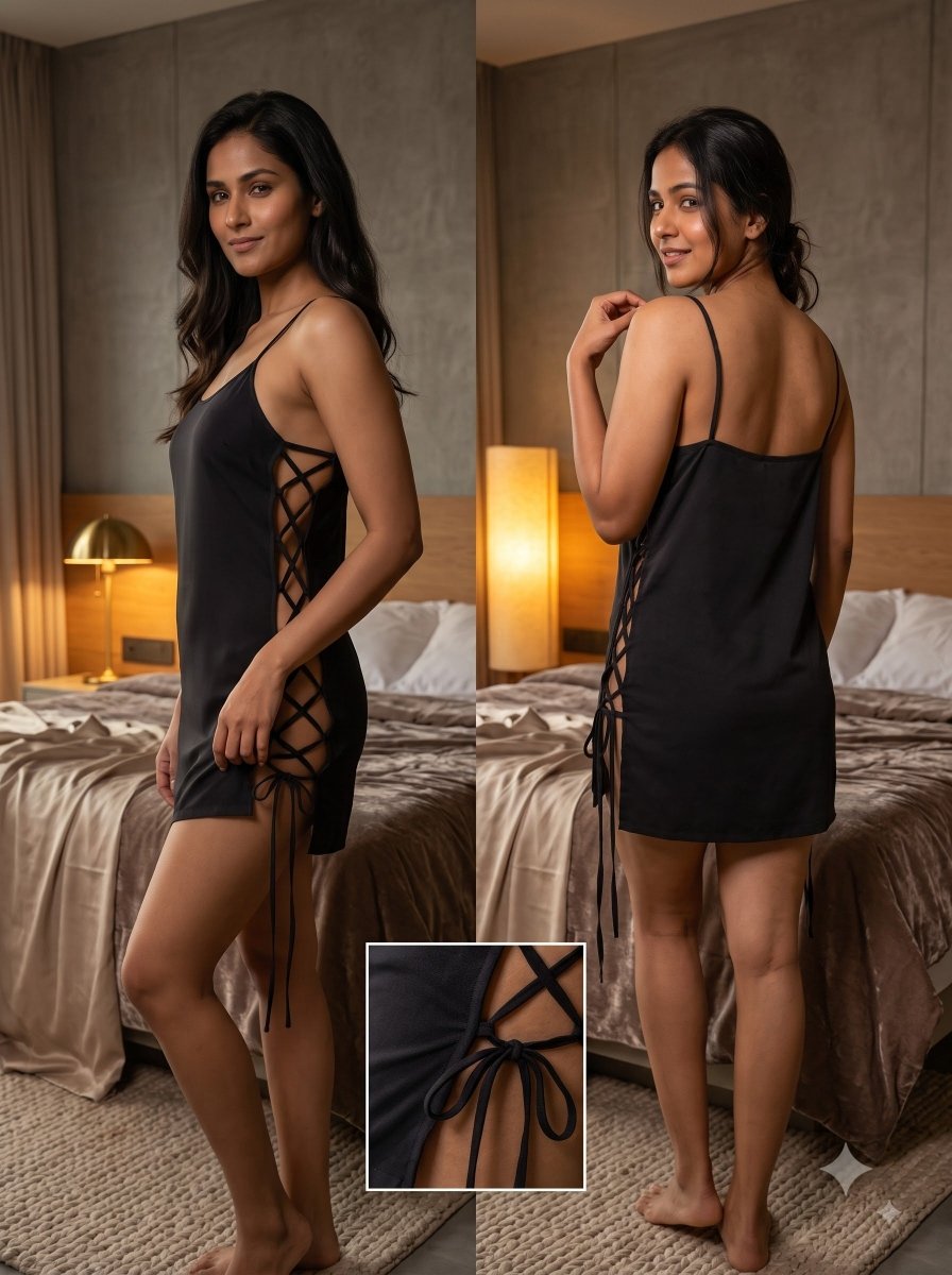 The Knot Slip Mini Dress