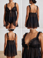 The Peek-a-Boo Sheer Babydoll