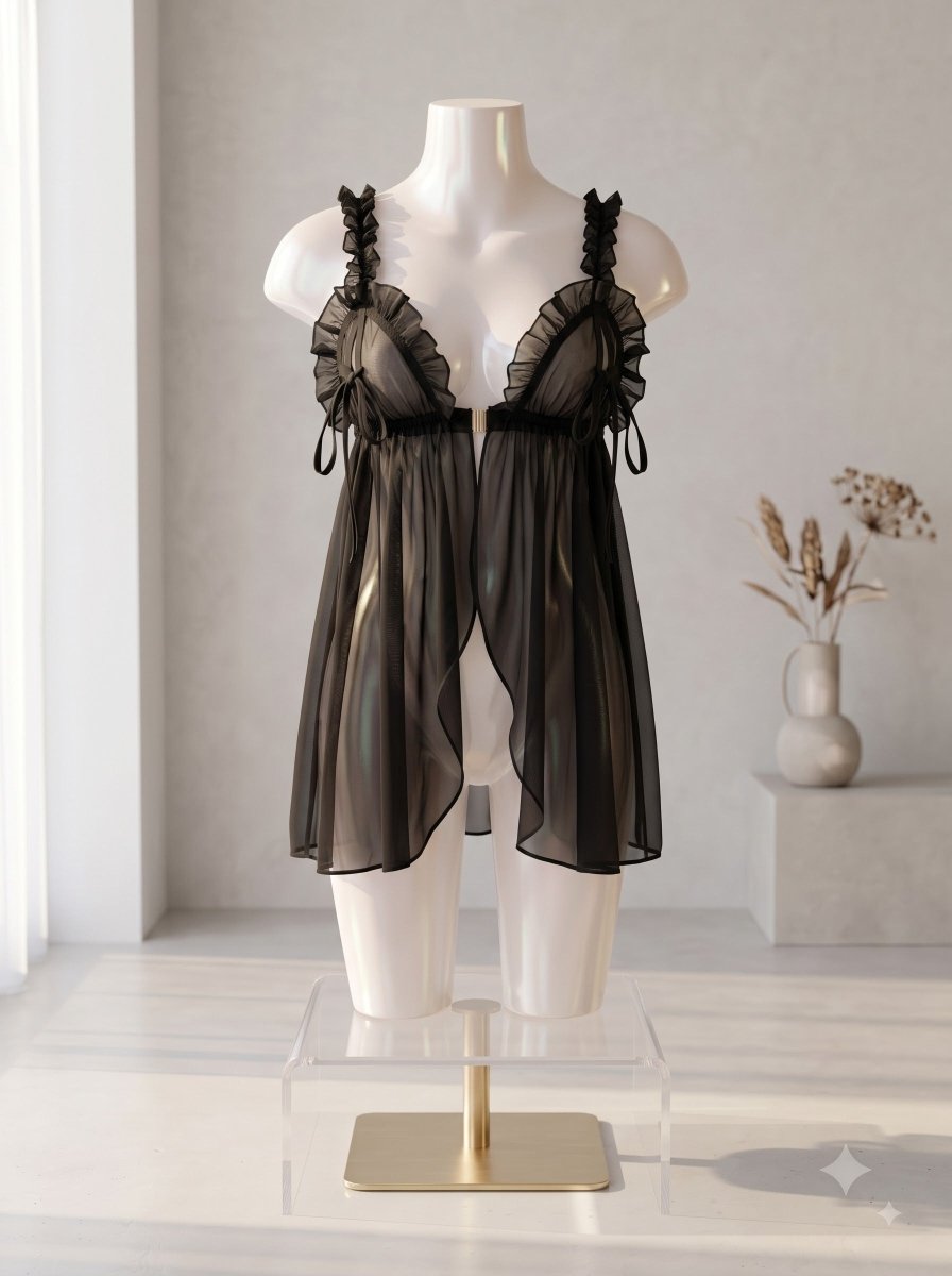 The Peek-a-Boo Sheer Babydoll