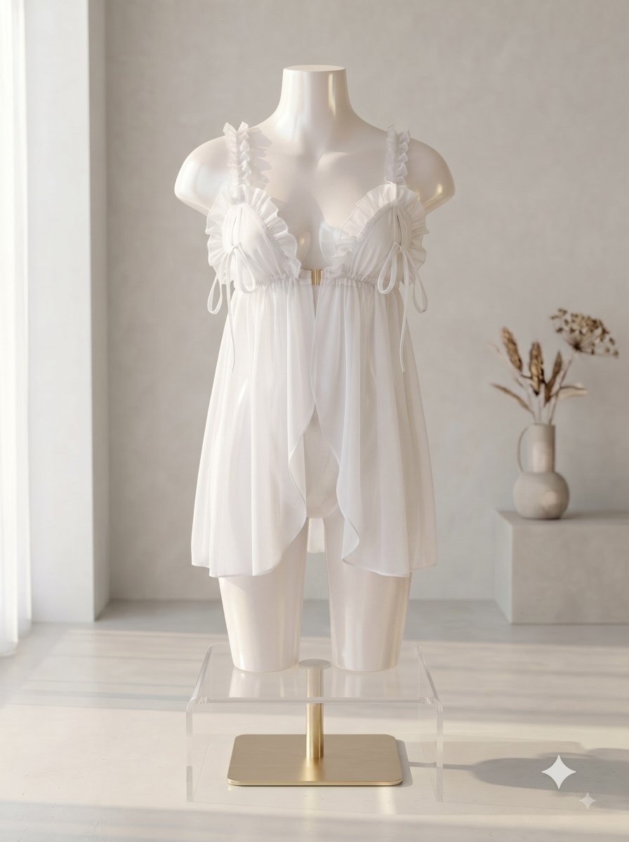 The Peek-a-Boo Sheer Babydoll