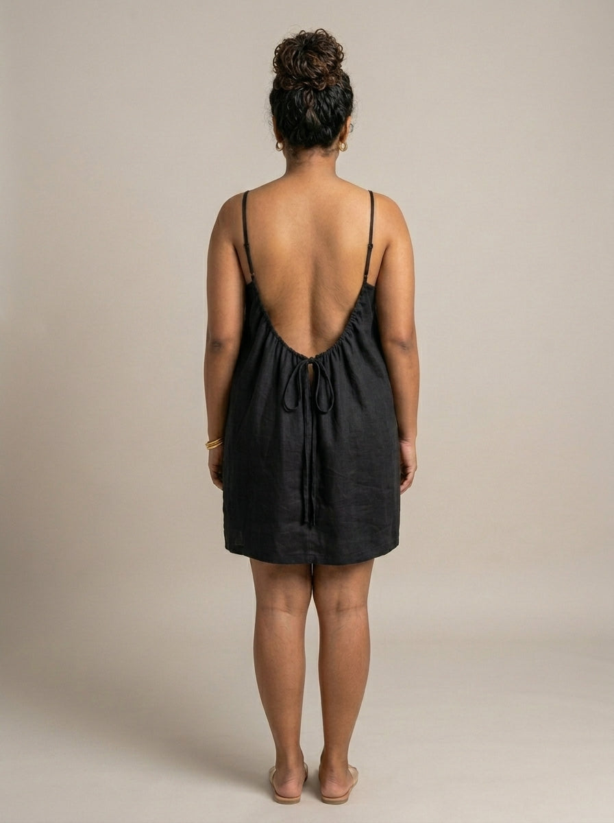 The Backless Adjustable Cami Dress — Mini