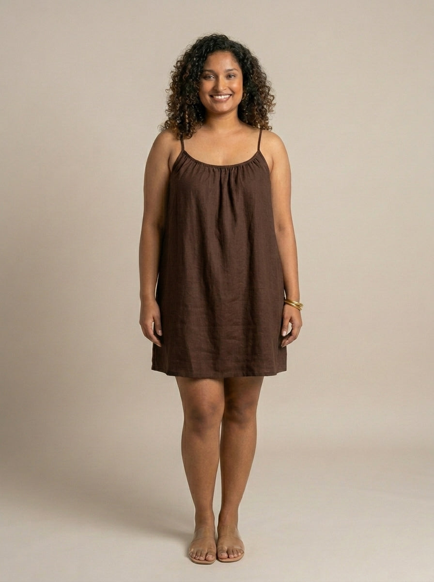 The Backless Adjustable Cami Dress — Mini