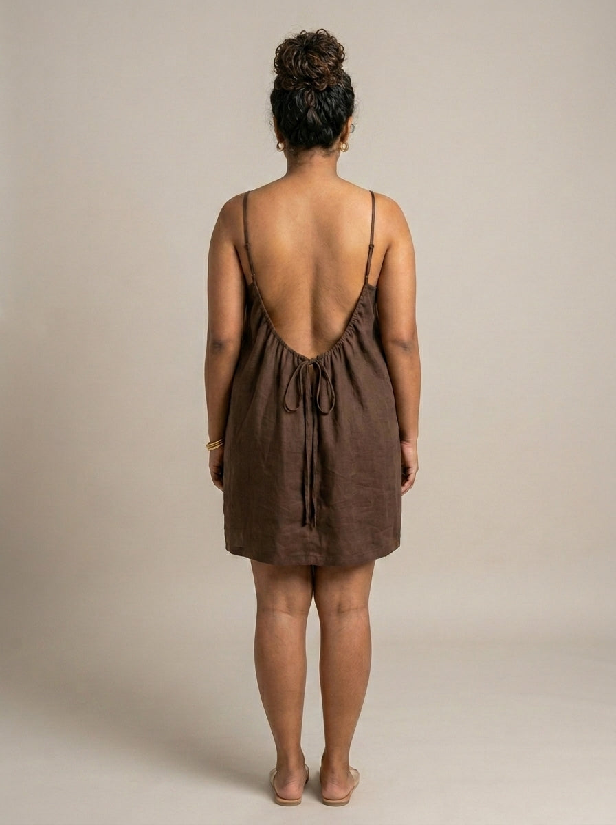 The Backless Adjustable Cami Dress — Mini
