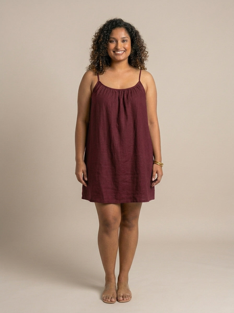 The Backless Adjustable Cami Dress — Mini