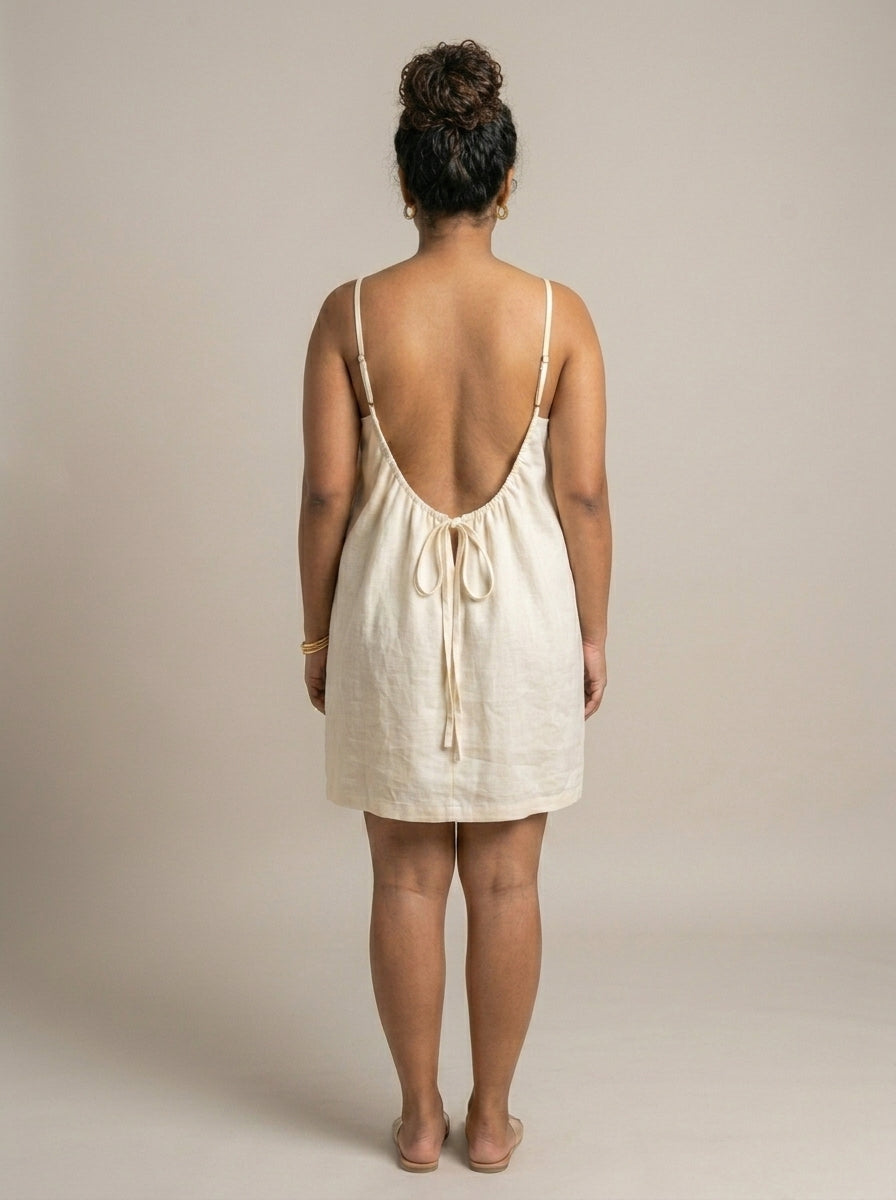 The Backless Adjustable Cami Dress — Mini