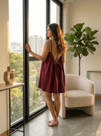 The Backless Adjustable Cami Dress — Mini