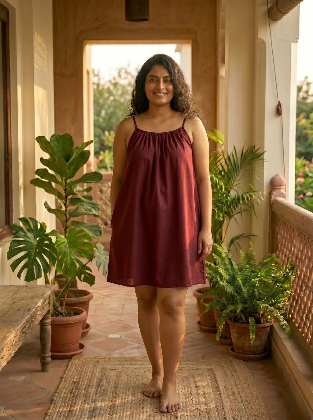 The Backless Adjustable Cami Dress — Mini