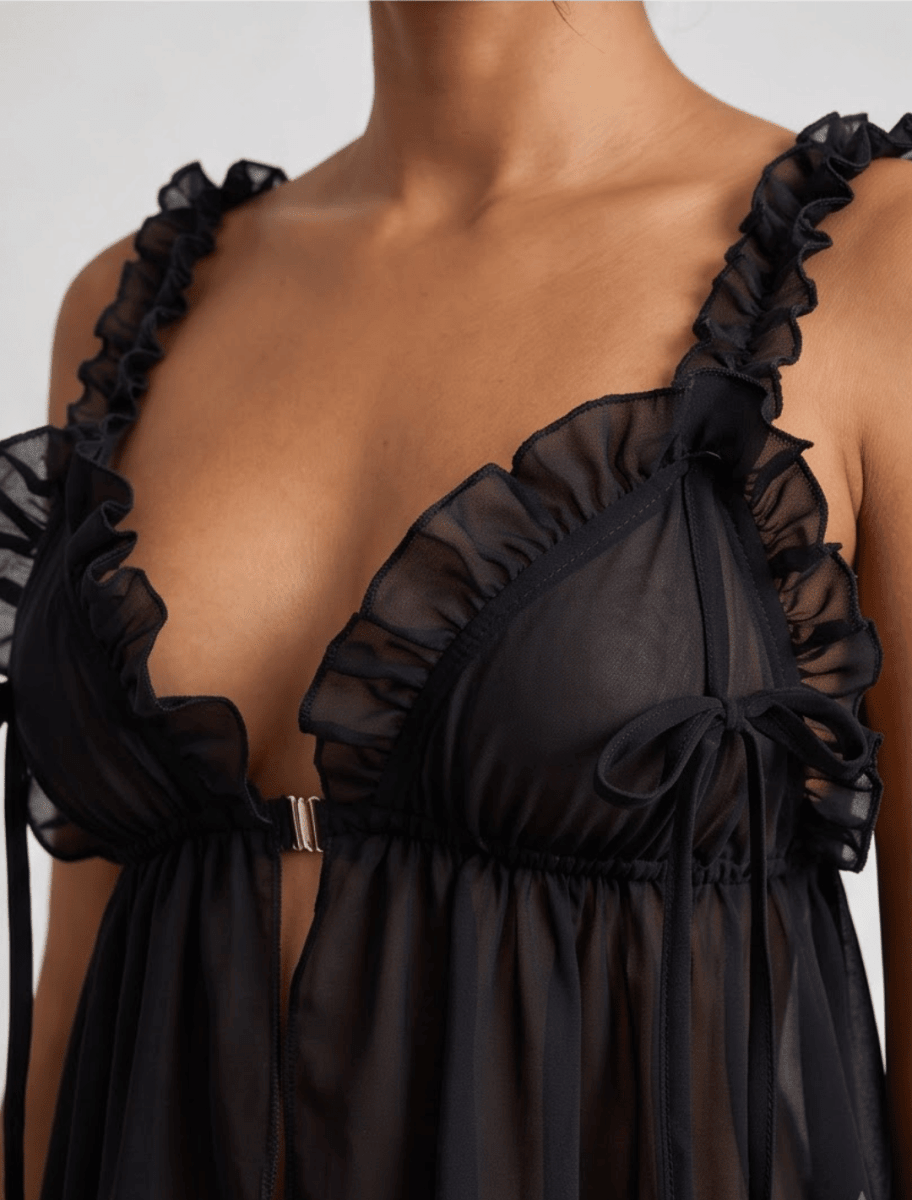 The Peek-a-Boo Sheer Babydoll