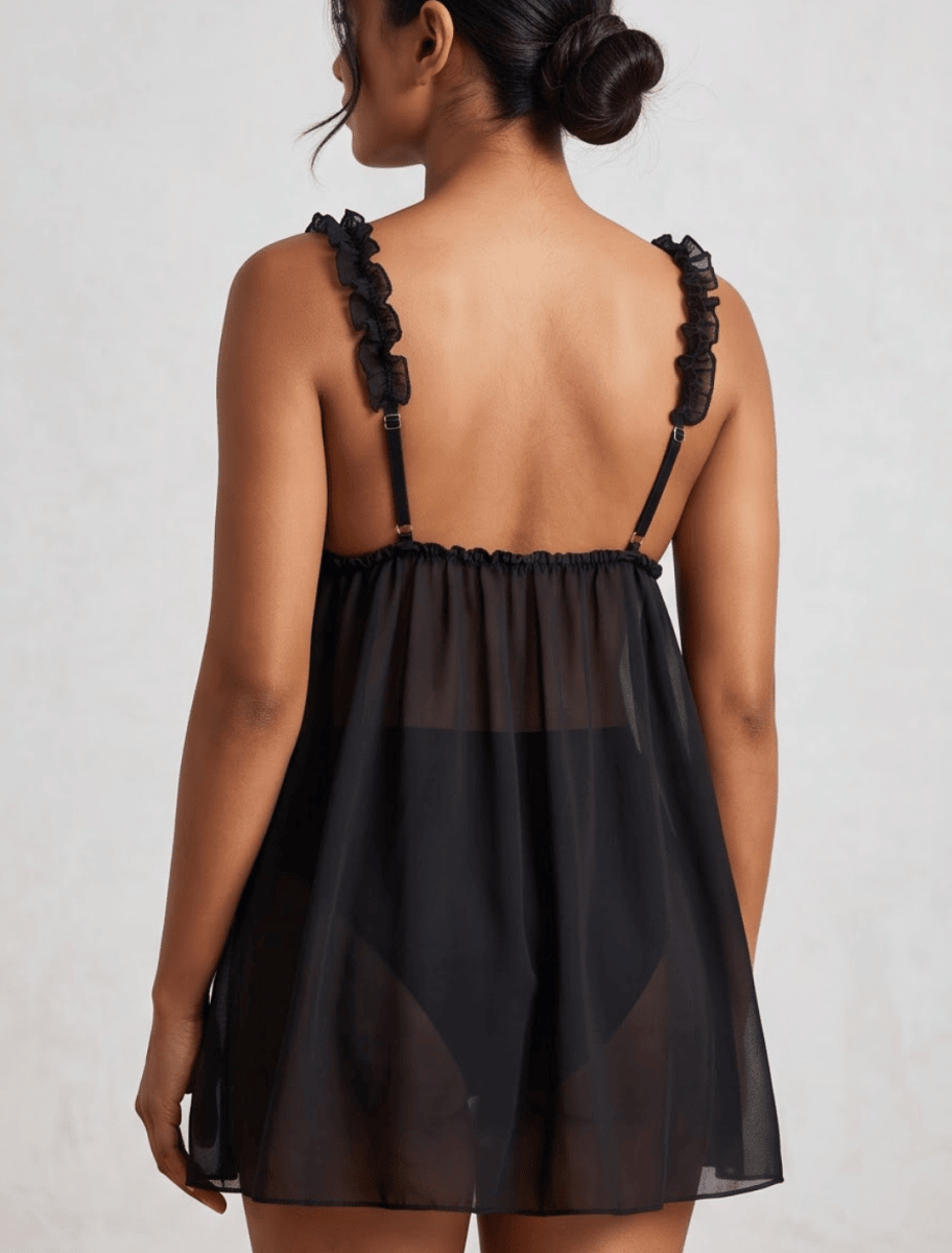 The Peek-a-Boo Sheer Babydoll