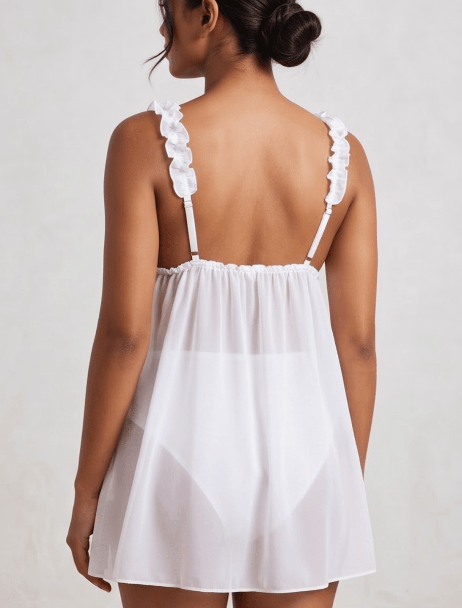 The Peek-a-Boo Sheer Babydoll