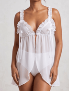 The Peek-a-Boo Sheer Babydoll