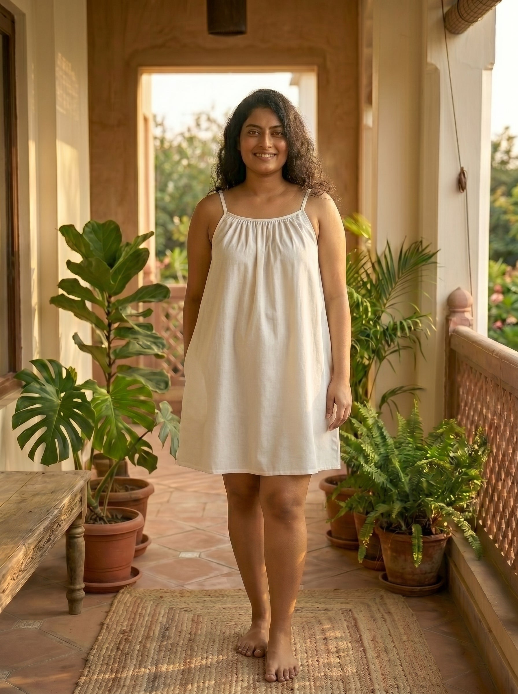 The Backless Adjustable Cami Dress — Mini