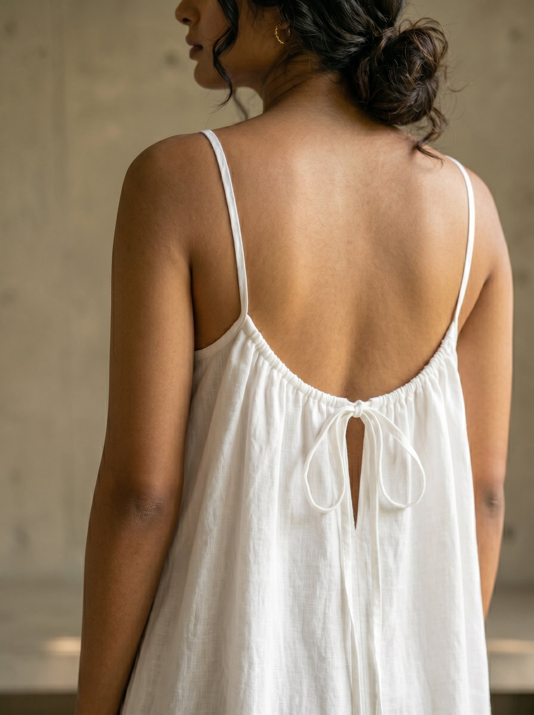 The Backless Adjustable Cami Dress — Mini
