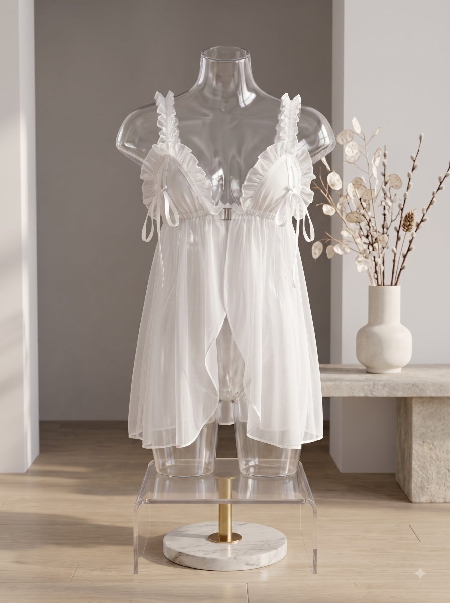 The Peek-a-Boo Sheer Babydoll