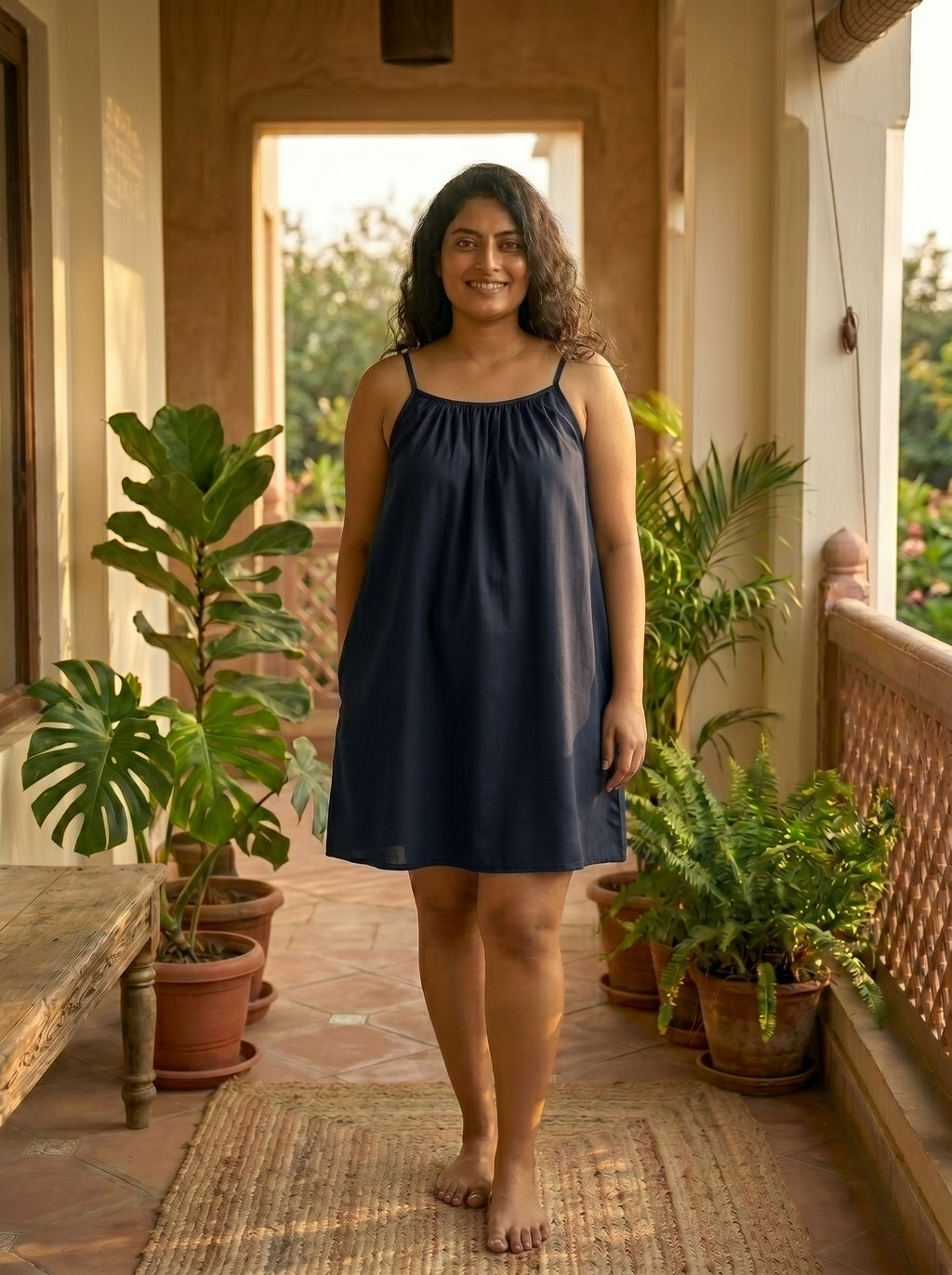 The Backless Adjustable Cami Dress — Mini