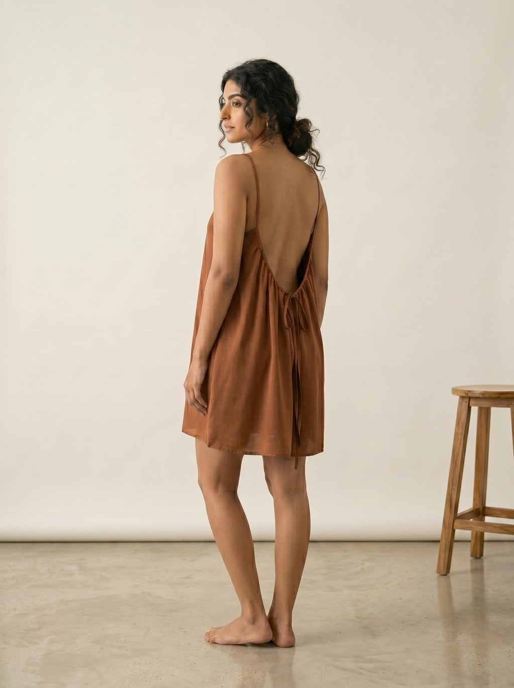 The Backless Adjustable Cami Dress — Mini