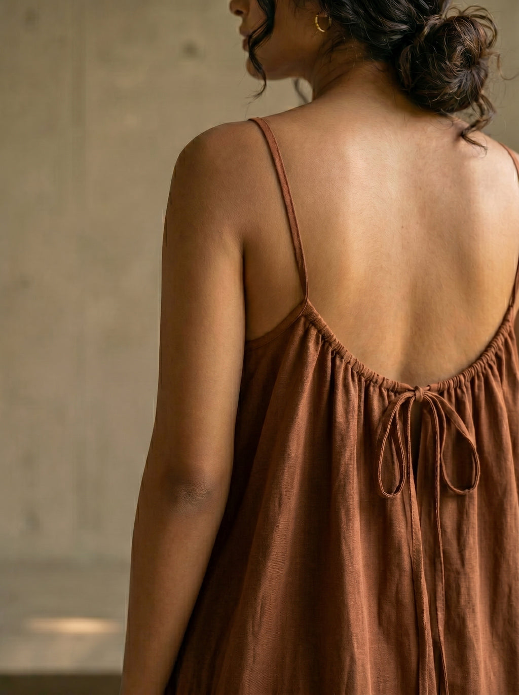The Backless Adjustable Cami Dress — Mini