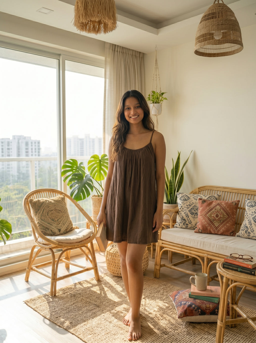 The Backless Adjustable Cami Dress — Mini