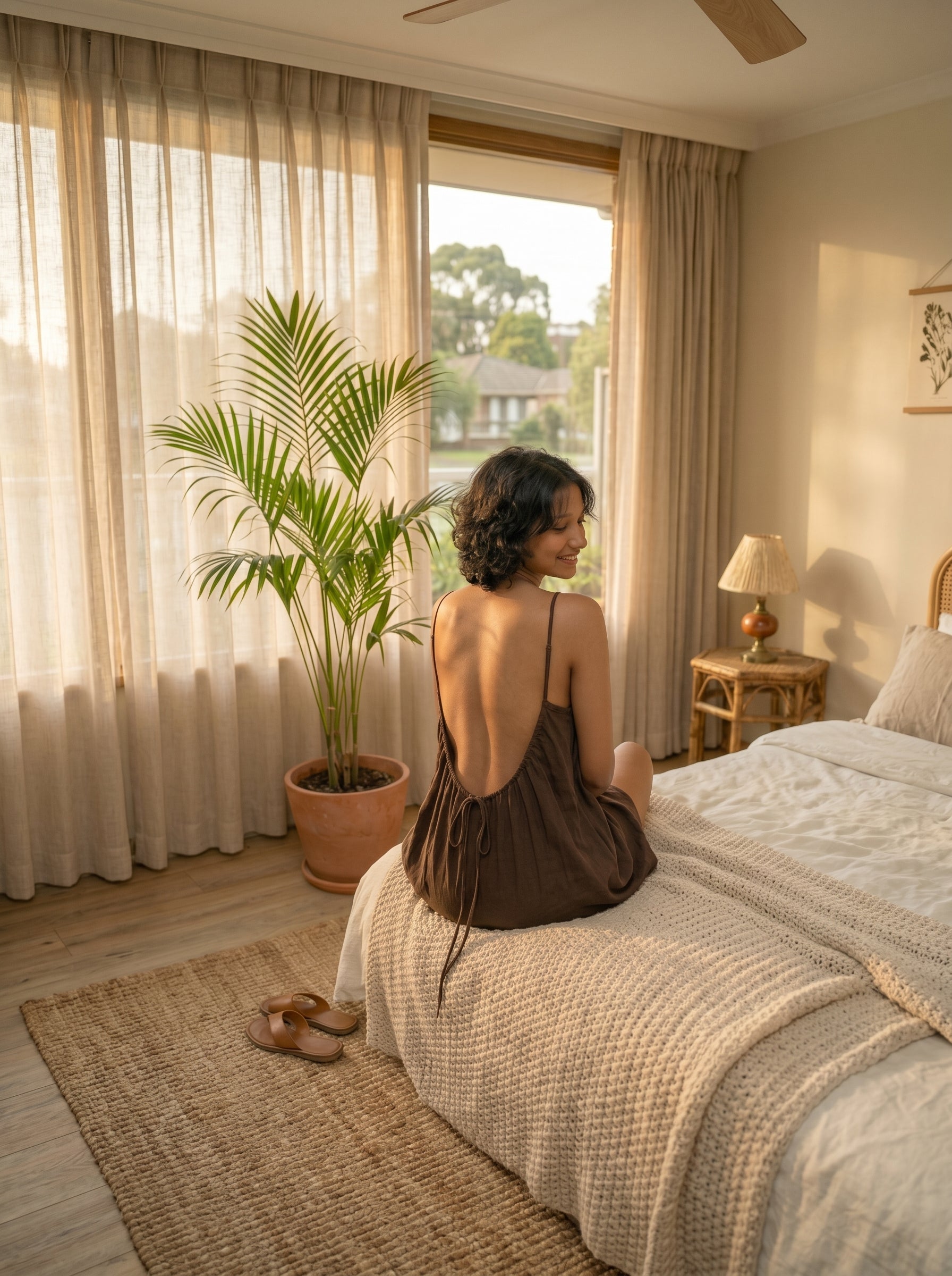 The Backless Adjustable Cami Dress — Mini