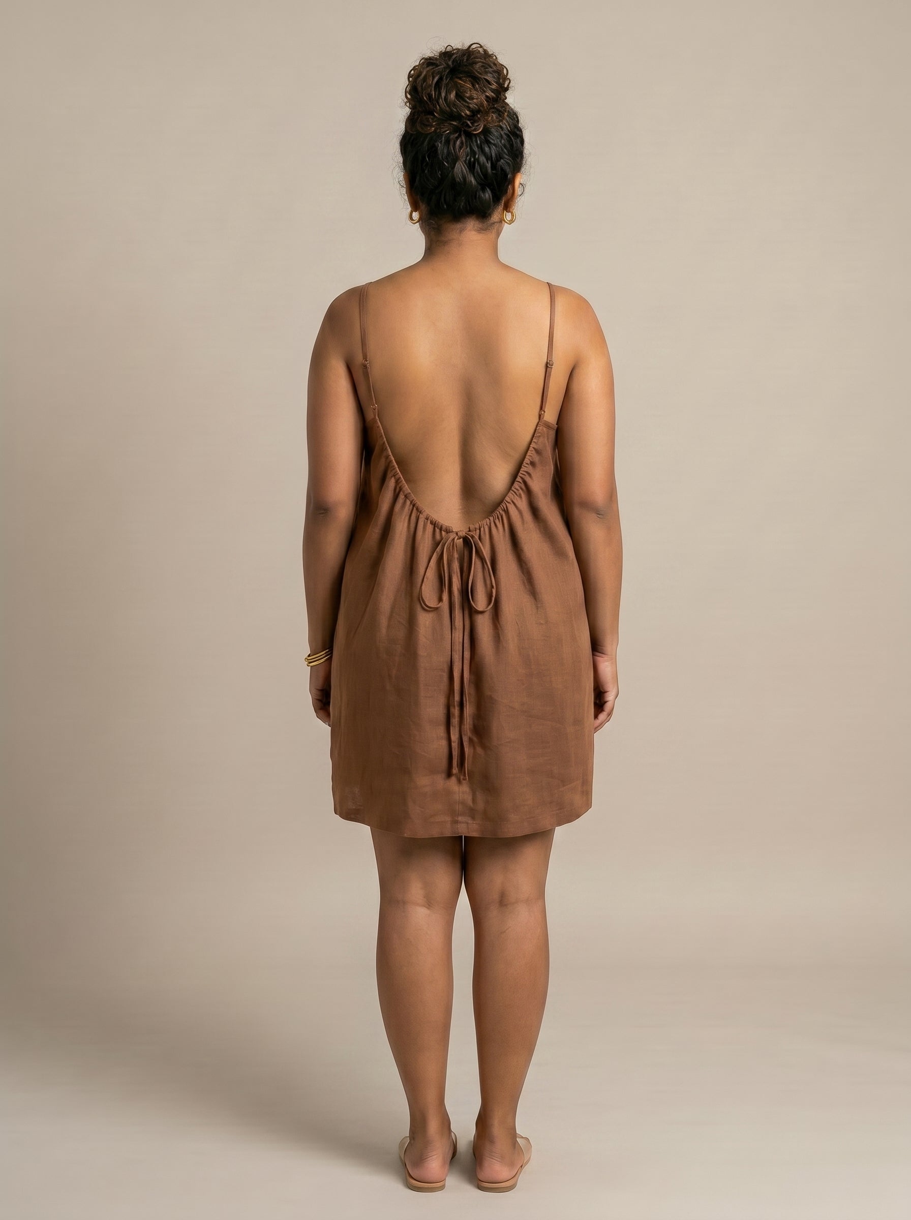 The Backless Adjustable Cami Dress — Mini