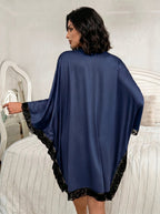 Batwing Satin Lounge Dress