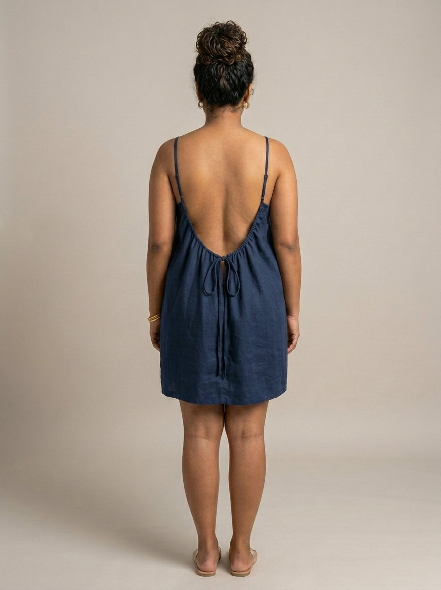The Backless Adjustable Cami Dress — Mini
