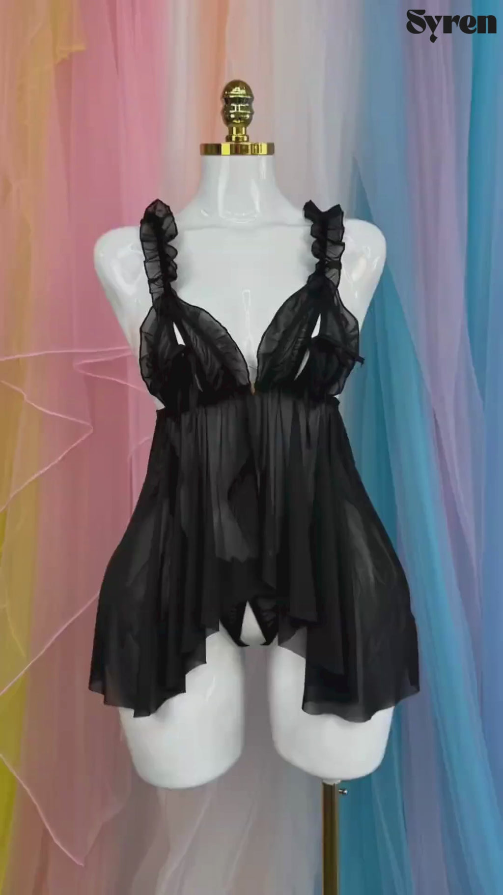 The Peek-a-Boo Sheer Babydoll