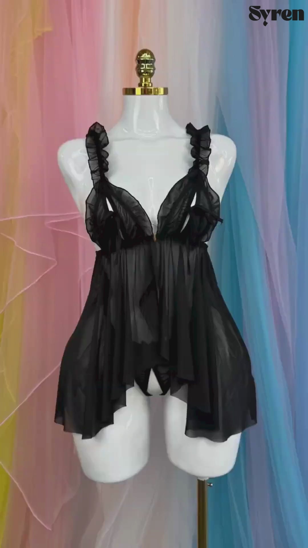 The Peek-a-Boo Sheer Babydoll