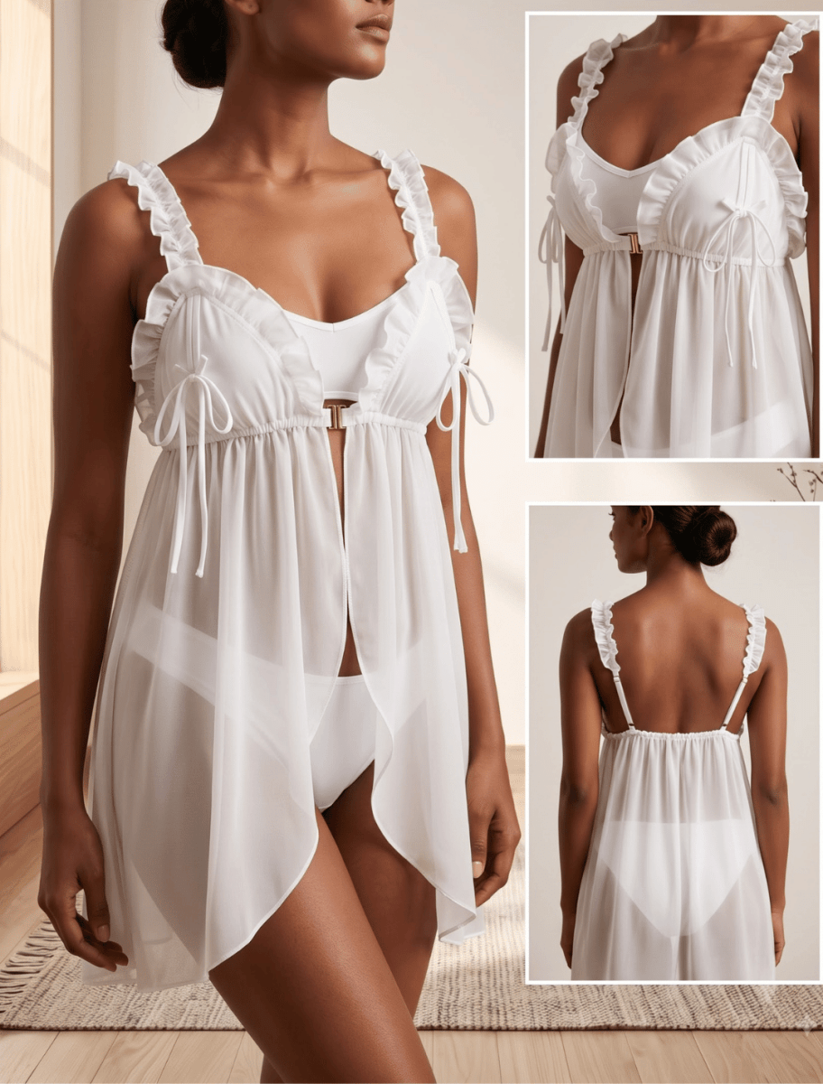 The Peek-a-Boo Sheer Babydoll